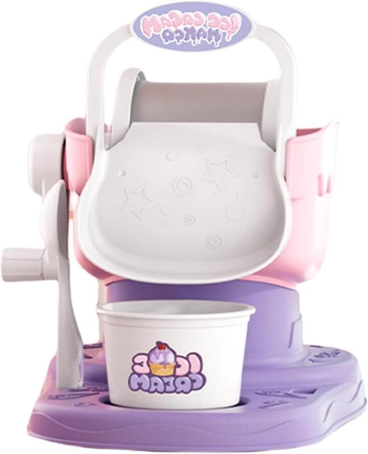 Kinder IJs Machine Dessert Maker Thuis Lekkere Dingen Maken Kindvriendelijk Ontwerp 175x221x192cm Roze