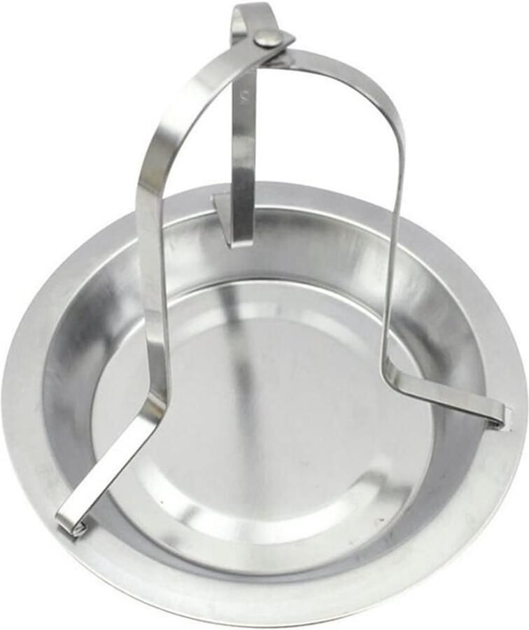 Kip Braadrek Grill Plate Barbecue Gerechten Roestvrij Staal 16x14 cm Zilverkleurig