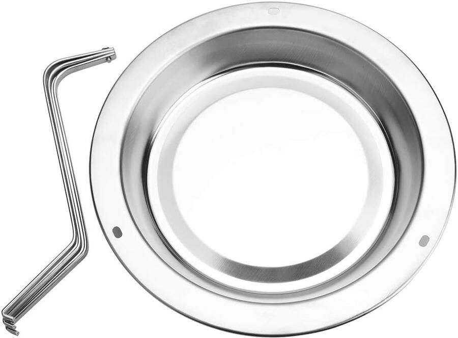 Kip Brander Braadrek Oven Gezond Koken Roestvrij Staal 19.99 x 19.99 cm Zilver