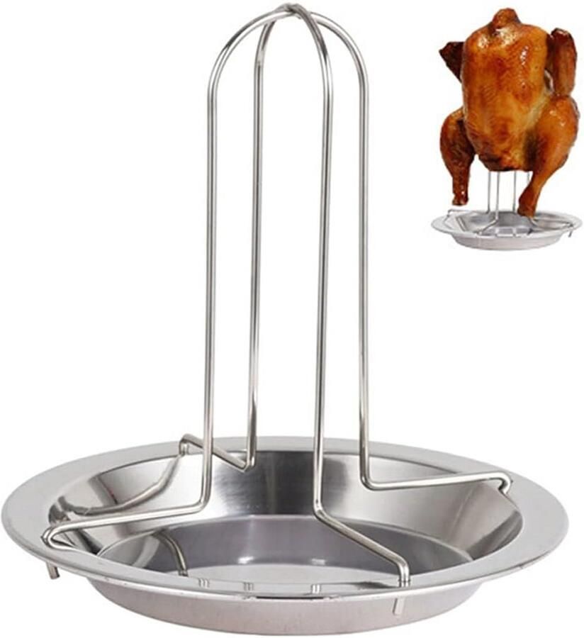 Kip en Eend Houder met Bierblik Standaard voor Grill en Oven