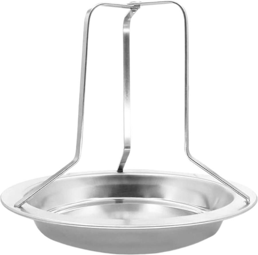 Kip Grill Houder Roestvrij Staal Buiten Koken Hittebestendig Ontwerp 35 x 200 x 35 mm Zilver