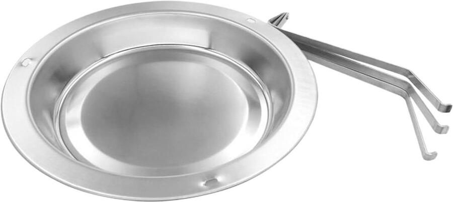 Kip Grill Kippen Rooster Buiten Koken Roestvrij Staal 3.5 x 20 x 3.5 cm Zilver