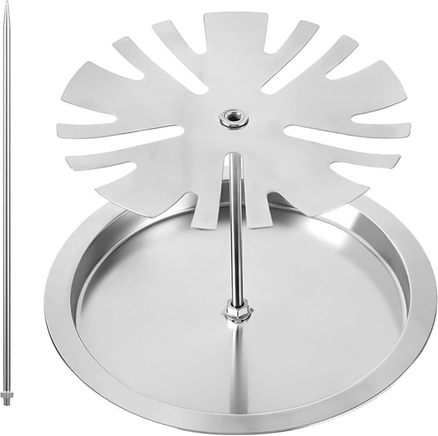 Kip Grillhouder Kippendijhouder Kippenvleugelrek Perfect Grillen Roestvrij Staal 324 x 253 x 33 cm Zilver