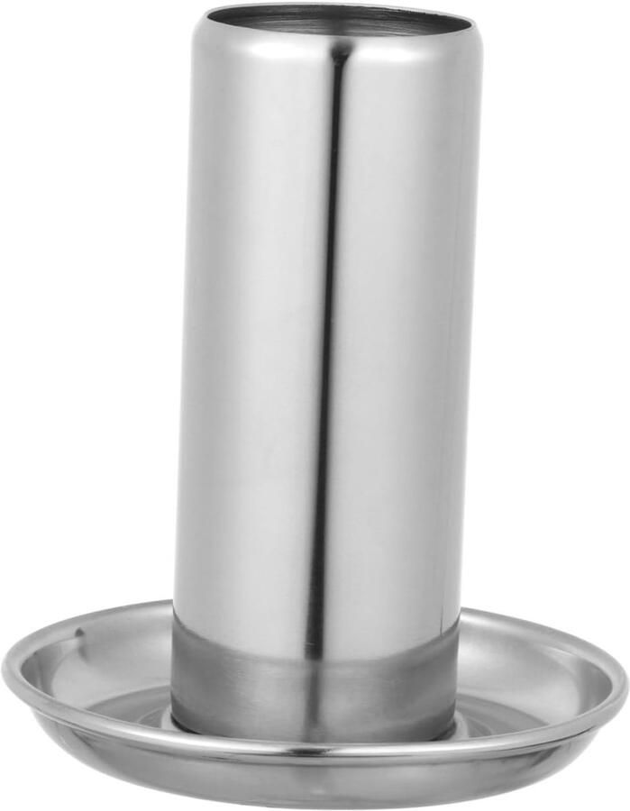 Kip Grillrek BBQ Houder Kip Brad Roestvrij Staal 13 x 11.5 cm Zilver