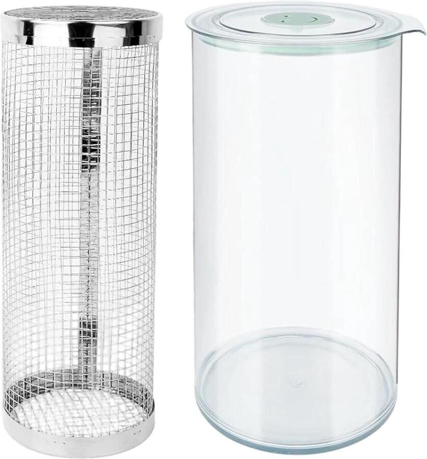 Kip Panier Kom Schudbeker Mixer Maaltijd Bereiden 360 Graden Menging 20cm Breed Transparant