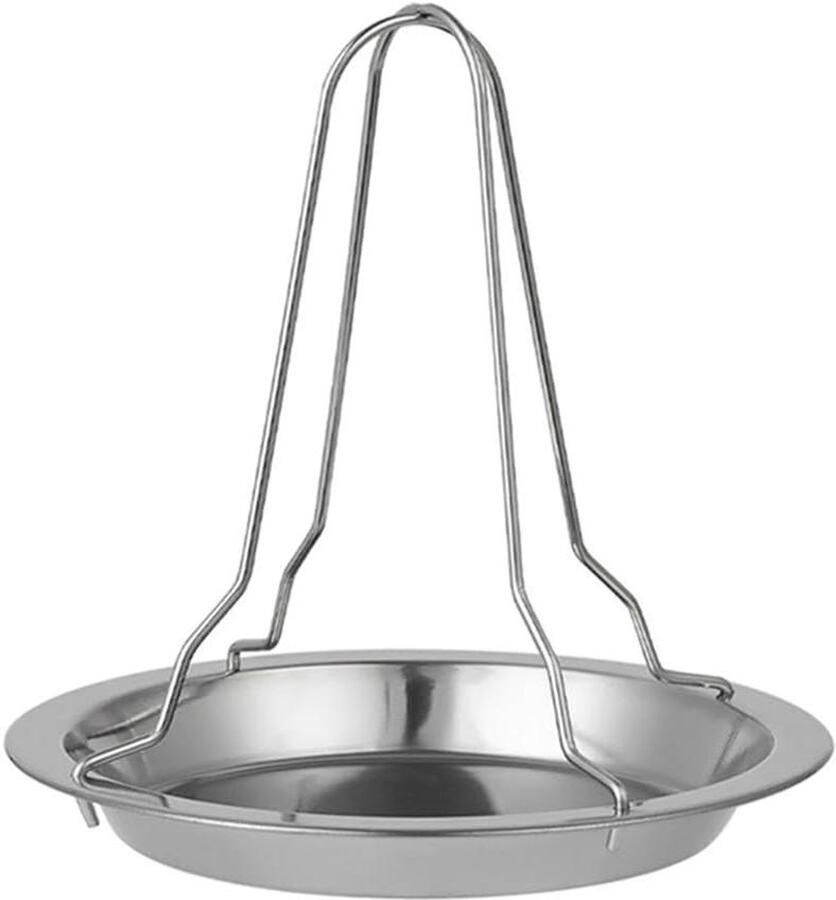 Kip Roaster Grill Gevogelte Houder Buiten Koken Stevige Ondersteuning 19.5 cm Diameter Staal