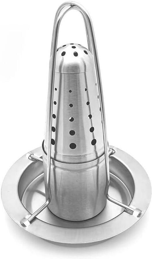 Kip Roaster Kiphouder Grill Verticaal Grillen Roestvrij Staal 22 x 18 x 9 cm Zilver