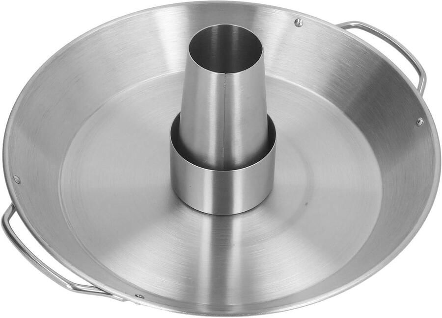 Kip Roosterrek Braadgereedschap BBQ en Grillen Herbruikbaar Roestvrij Staal Voor Kippen 3-6 lb Zilverkleurig