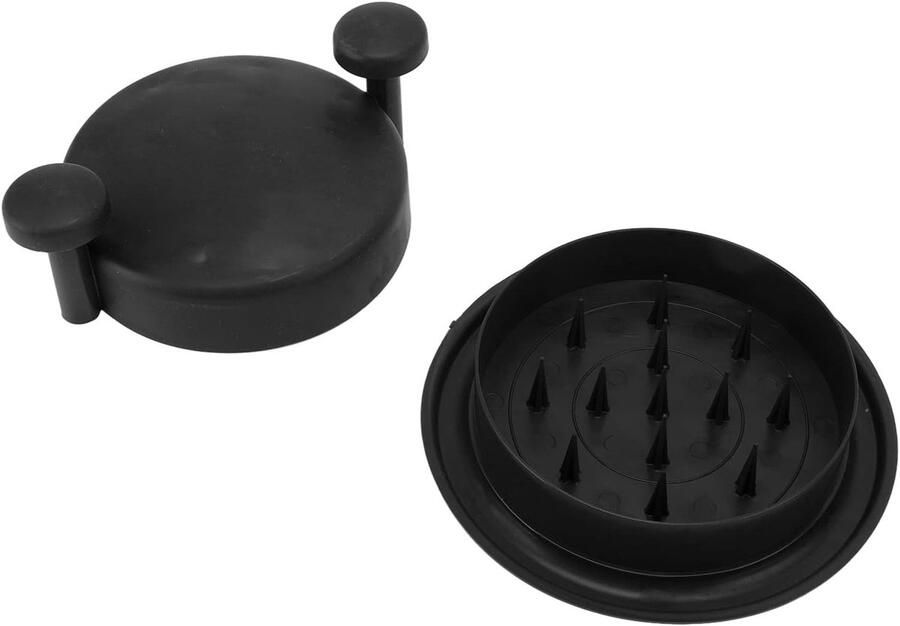 Kip Versnipperaar Vleesmolen Hulpmiddel Snel Vlees Bereiden Antislip Basis 18.5cm Bodem Zwart