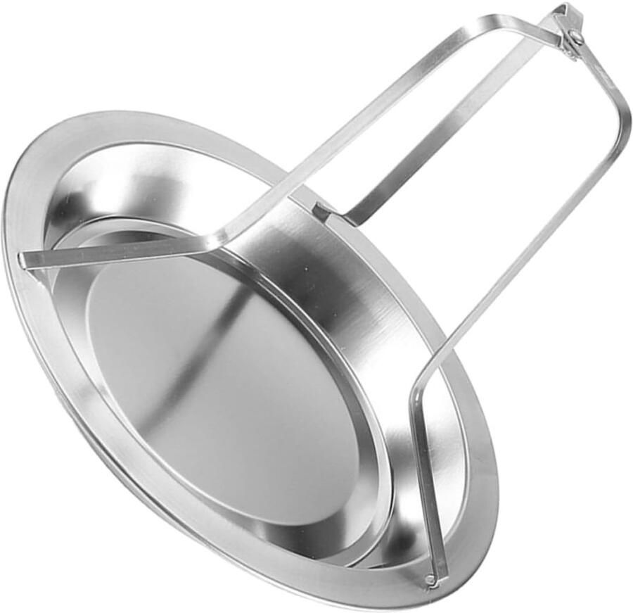 Kip Versnipperen Rek Kiphouder Grill Barbecue Gereedschap Gelijkmatige Verwarming 19.5 x 19.5 x 16.5 cm Zilver