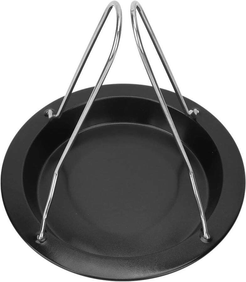 Kipbranderrek Verticale braadpan Eenvoudig koken Roestvrij staal 21 x 21 cm Zwart