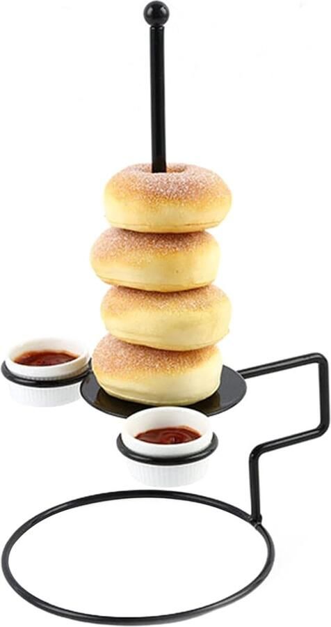 Kiphouder Oven Grillrek Kip Gegrilde Kip Met Sausbakjes 20 x 20 x 15 cm Zwart