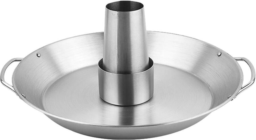 Kiphouder RVS Grillrek Kip Grillen Voedselveilig Materiaal 33.81 x 32.11 cm Zilverkleurig