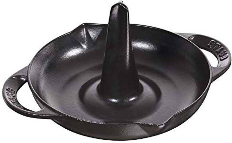 Kippenbraadpan 24 cm Roestvrij staal zwart