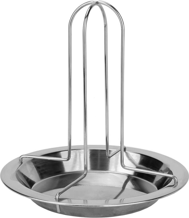 Kiprooster Kip houder Hele kip grillen RVS materiaal 165 cm Zilver