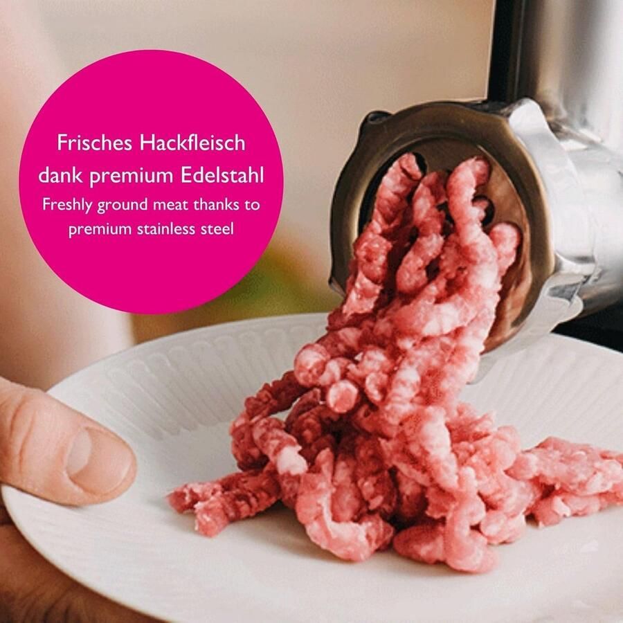 Kitty Professional vleesmolen Shredder Pro 2.0 roestvrij staal met platen mes worsthoorn deeghaak voor Kitchen Aid voor vlees groenten