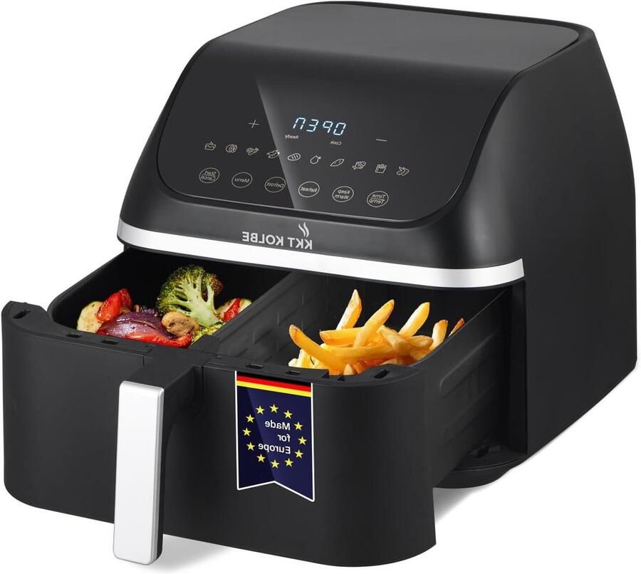 KKT KOLBE Hot air fryer air fryer 8.5 liters 10 programs 13 functions very quiet frying without oil and fat fryer 1 tray AF8500