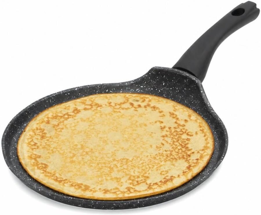 Klassieke 26cm Pannenkoekpan antiaanbaklaag Cool Touch handvat Geschikt voor inductiekookplaat elektrische en gaskookplaten crêpe pan roti maker omelet pan chapati pan Tawa