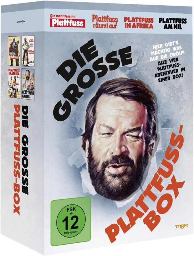 Klassieke Actiekomedie Boxset met Plattvoet Films op 4 DVD's
