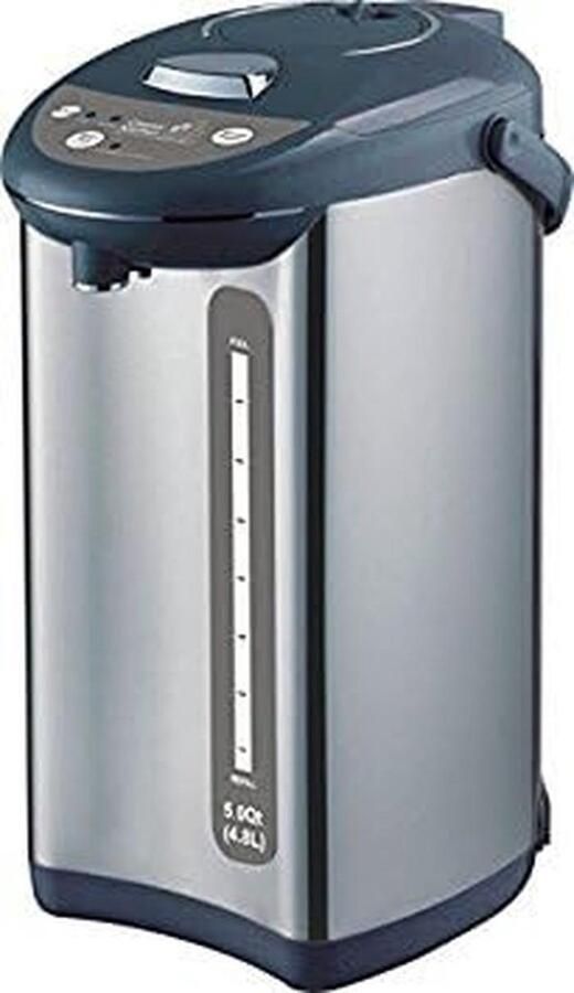 Klassieke keukenwaterkoker 5 liter parelmoer nikkel