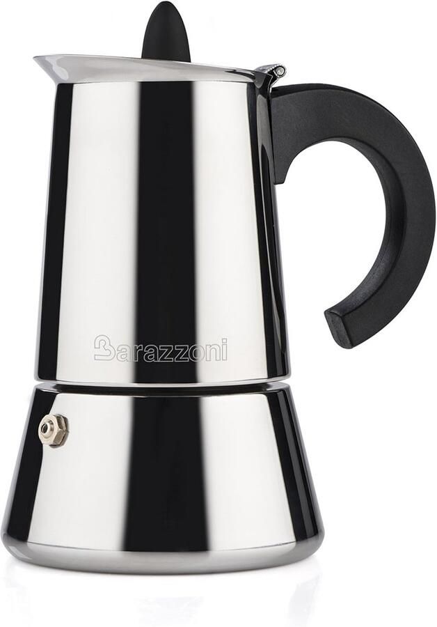 Klassieke Moka Express Koffiezetter voor 6 Kopjes Aluminium Grijs