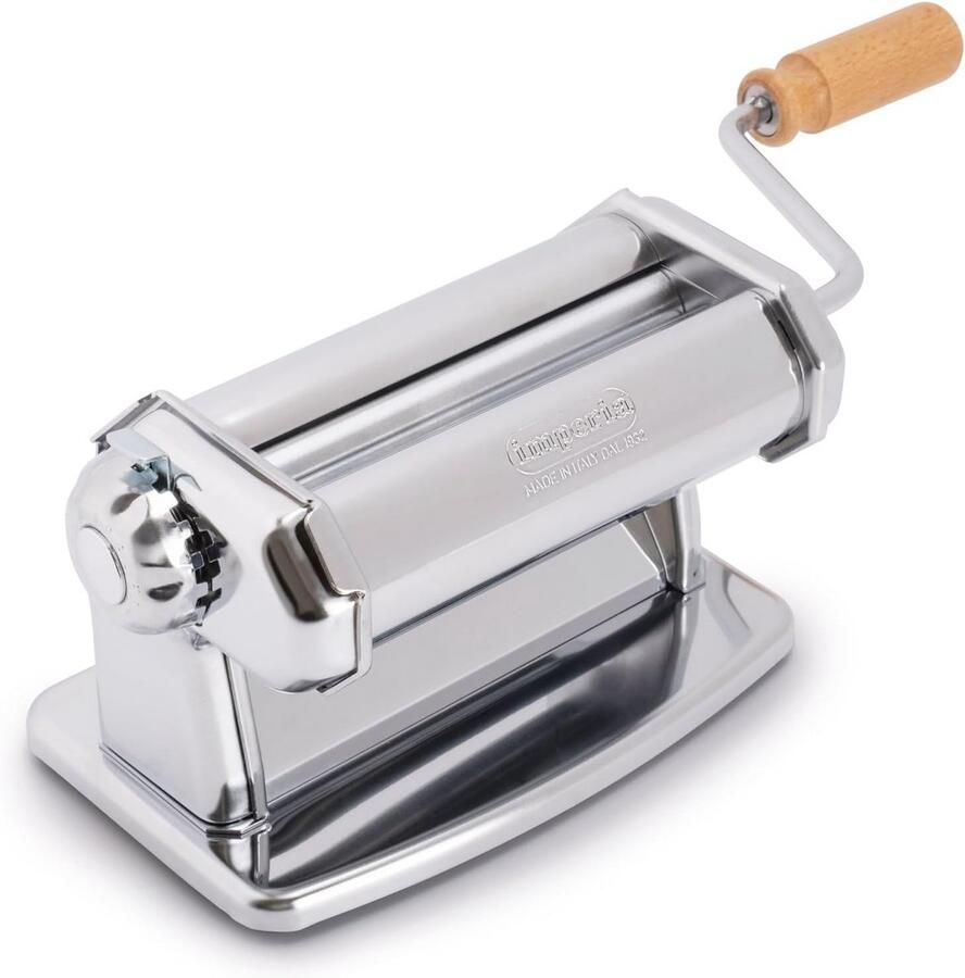 Klassieke pastamachine voor vers gemaakte pasta met handmatige bladersnijder - Foto 2