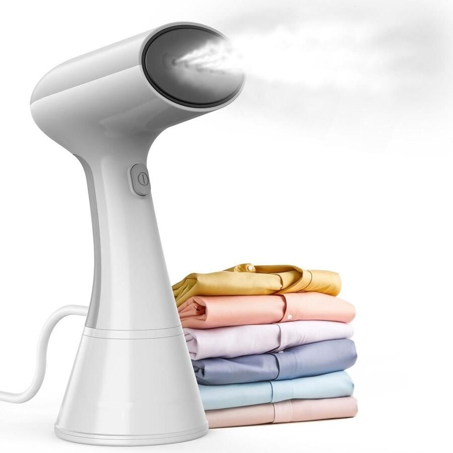 Kledingstomer Handheld Stoomapparaat Kleding Kreukels Verwijderen 20 Seconden Snel Opwarmen 220ml Tank Wit