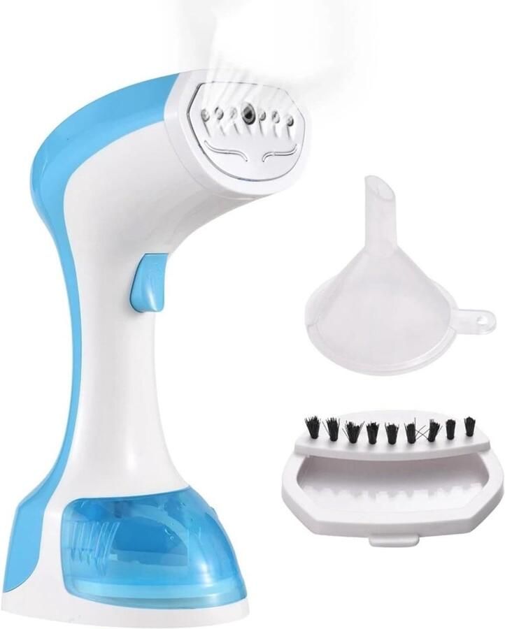 Kledingstomer Handheld Stoomapparaat Reis Kreukels Verwijderen 10 Seconden Opwarmen 120 ml Tank Blauw
