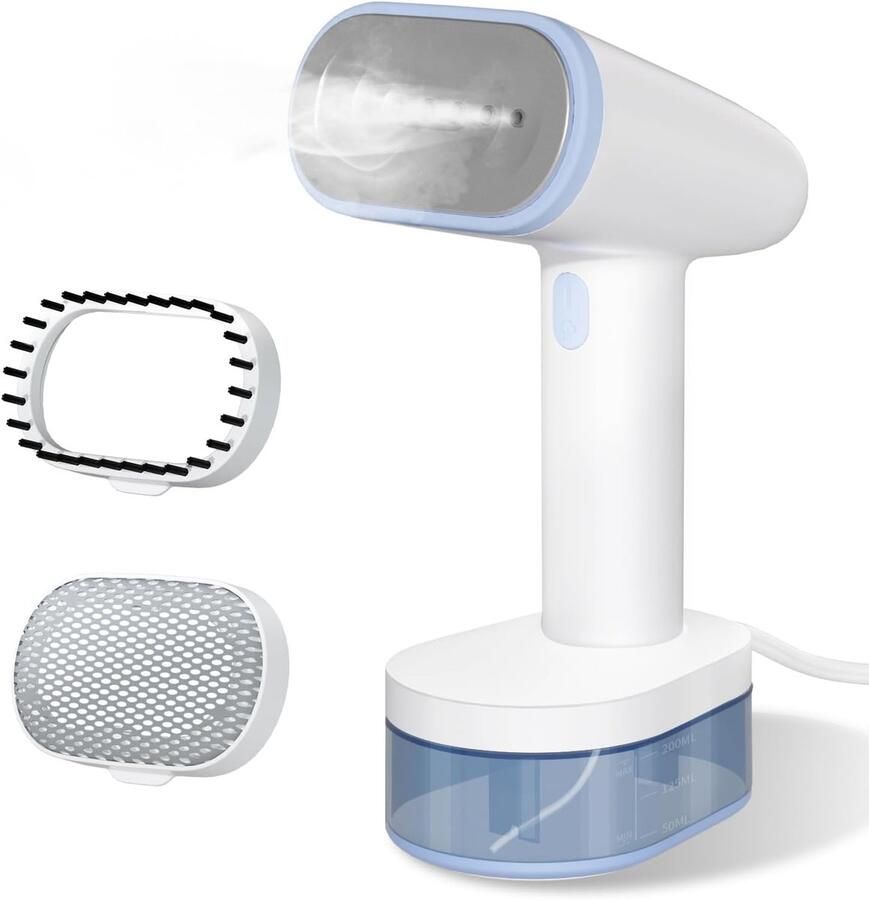 Kledingstomer handige draagbare kledingstomer 250 ml grote inhoud 1600 W 25 seconden snel opwarmen automatische uitschakeling zelfreinigende functie mini-formaat