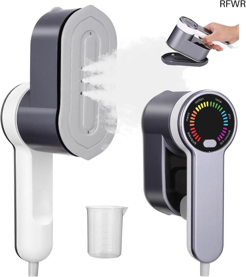 Kledingstomer Reisstrijkijzer Handheld Kreukels Verwijderen Snel Opwarmen 120 ml Reservoir Grijs
