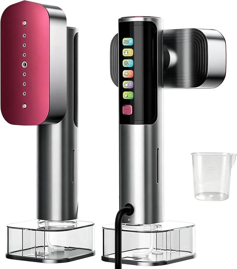 Kledingstomer snel opwarmen 2-in-1 reisstrijkijzer stoomstrijkijzer met led-display mobiel handstrijkijzer
