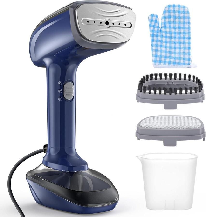 Kledingstomer Stoomstrijkijzer Kreukels Verwijderen Snel Opwarmen 300 ml Tank Blauw