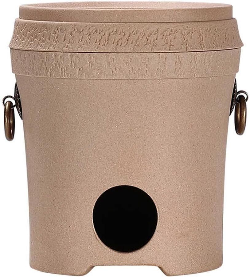 Klei Chal Grill Draagbaar Fornuis Thee en Wijn Koken Zeldzaam Paars Zand 14 x 14 cm
