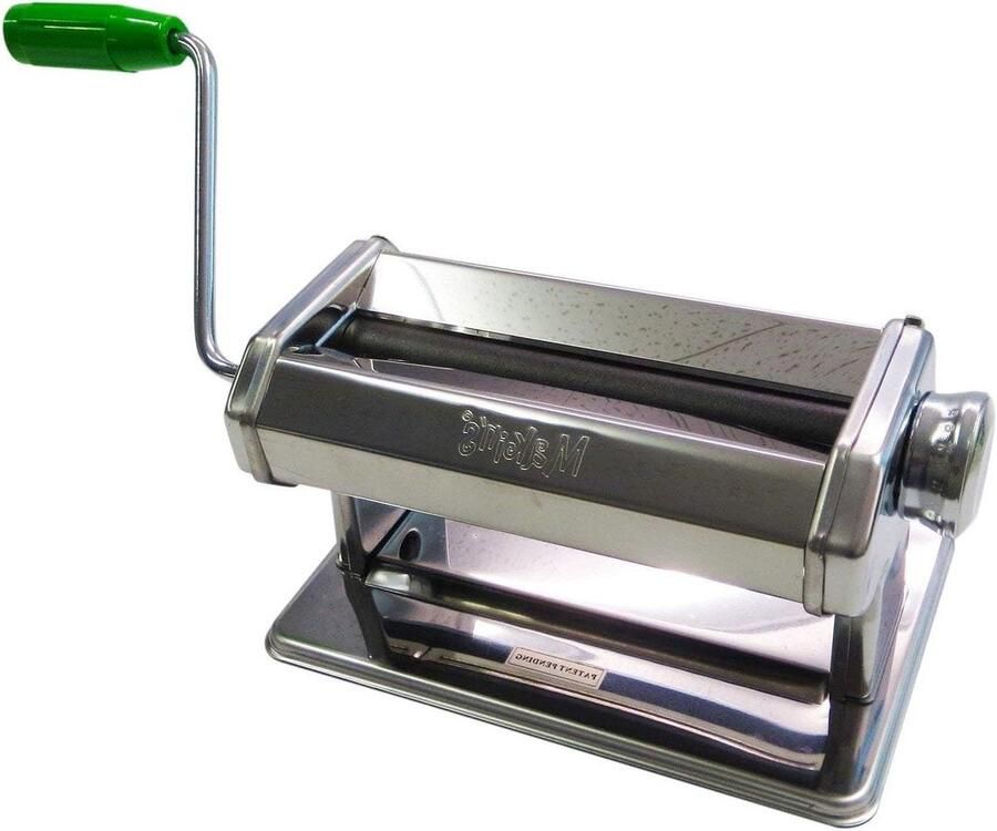 Klei Machine Deegroller Apparaat Ambachtelijk Werk Verstelbare Diktes 18cm Rollen Zilver
