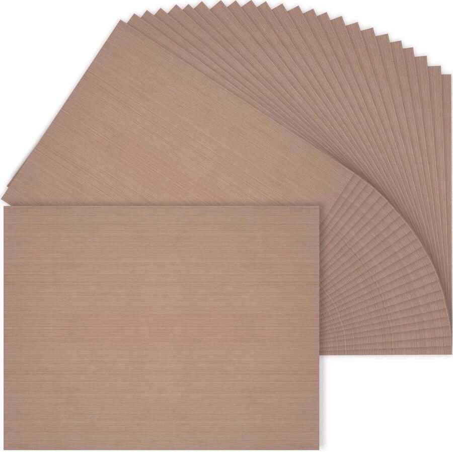 Klei Oven Mat Bakmat Werkmat Knutselen Bakken Antislip Ontwerp 24 Stuks 40x30cm Bruin
