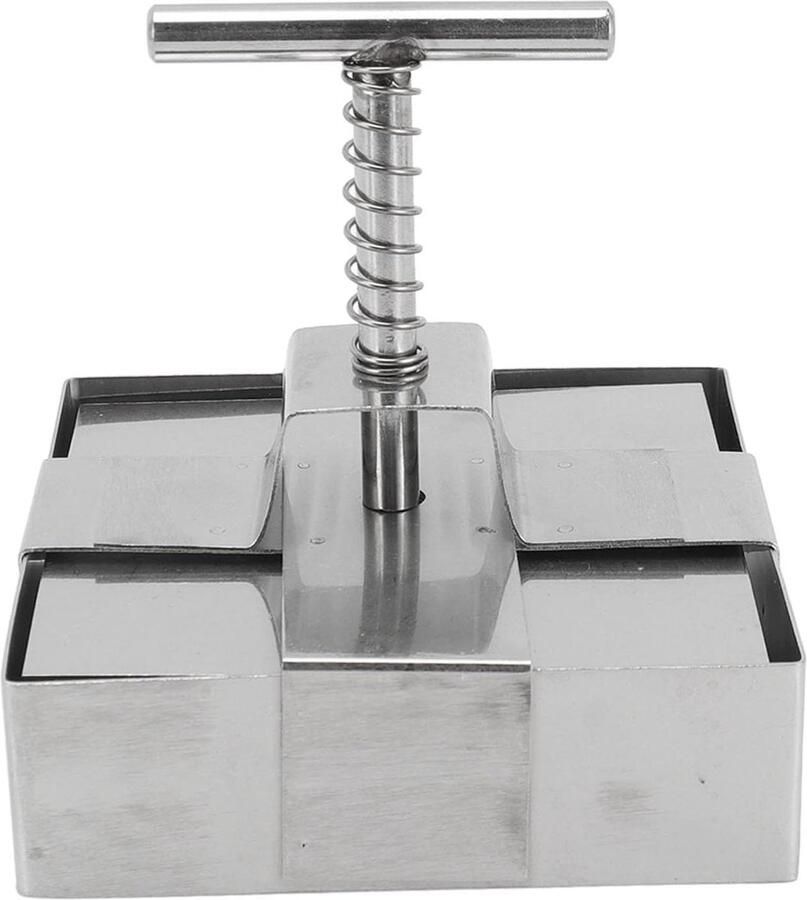 Klei Snijder Deegtrimmer Uniforme Stukken Veerbelaste Plunjer 1000x380x25mm Zilver