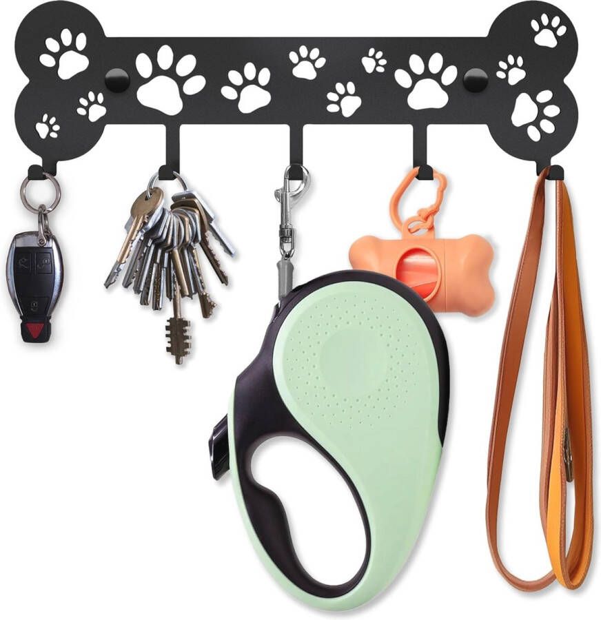 Klein Sleutelrekje voor Hondenspeelgoed en Accessoires Decoratieve Muurhaken voor Sleutels en Riemen