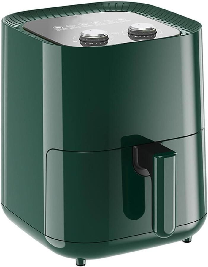 Kleine Airfryer Heteluchtfriteuse Gezond Koken Compact Lichtgewicht 5 Liter Groen
