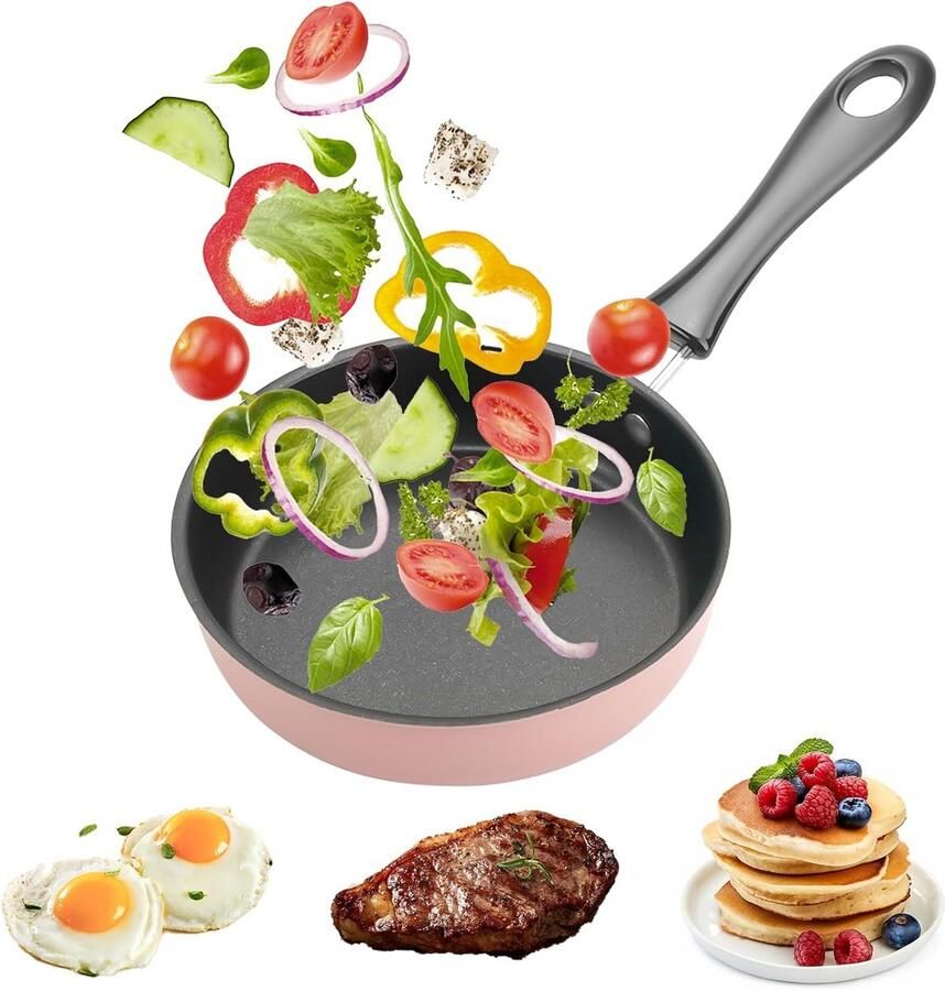Kleine Anti-Aanbak Koekenpan (12 cm) Perfect voor Eieren Pannenkoeken en Ontbijt
