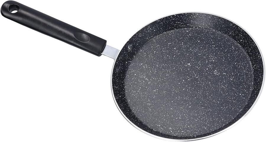 Koekenpan Pannenkoekenpan Kleine Gerechten Medische steencoating 18 cm Zwart