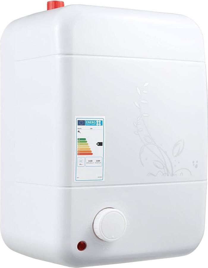 Kleine Boiler Doorstroomverwarmer Elektrisch Direct Warm Water Roestvrij Staal Binnenvoering 23 x 21 x 36 cm