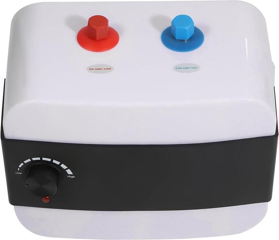 Kleine Boiler Warmwaterapparaat Keuken Direct Warm Water Drukvast Ontwerp 6 Liter Capaciteit Wit