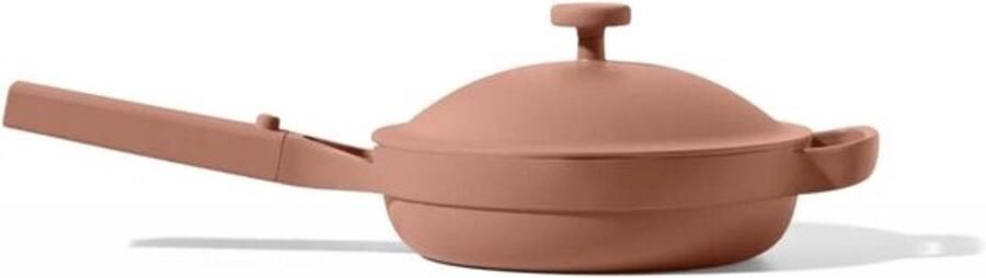 Kleine Braadpan Koekenpan Porties voor Eén Keramische Antiaanbaklaag 21 cm Oranje