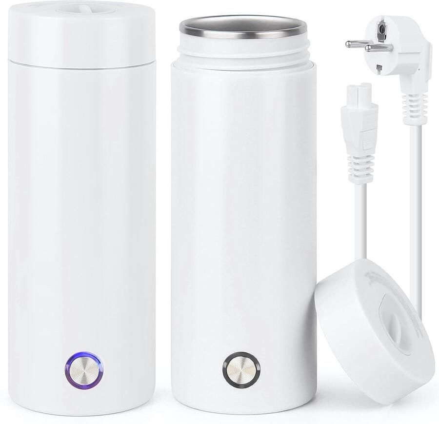 Kleine Draagbare Waterkoker 400 ml Mini-verwarmingsbeker Automatische Uitschakeling Snel Koken voor Koffie en Thee