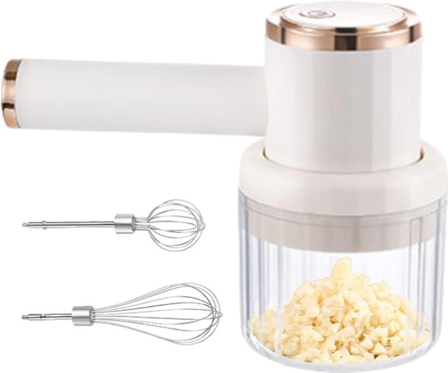 Kleine elektrische hakmolen elektrische knoflookhakmolen elektrische hakmolen voor uien en groenten oplaadbaar via USB draagbare keukenmachine efficiënte hakmolen voor