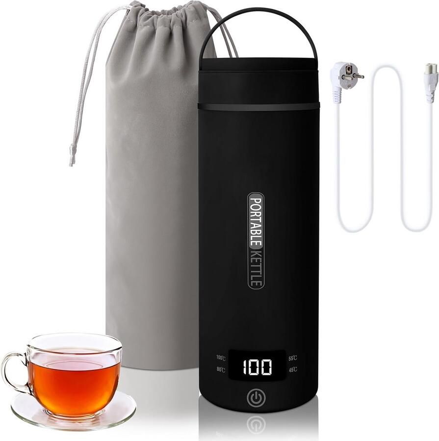 Kleine Elektrische Reis Waterkoker 500ml Draagbaar RVS