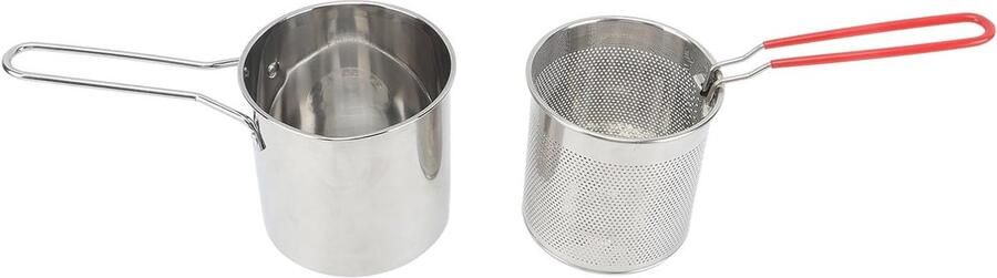 Kleine Frituurpan Mini Friteuse Oliebesparende Pan Thuis Frituren Oliebesparend Filterscherm 26D x 14B x 14H cm