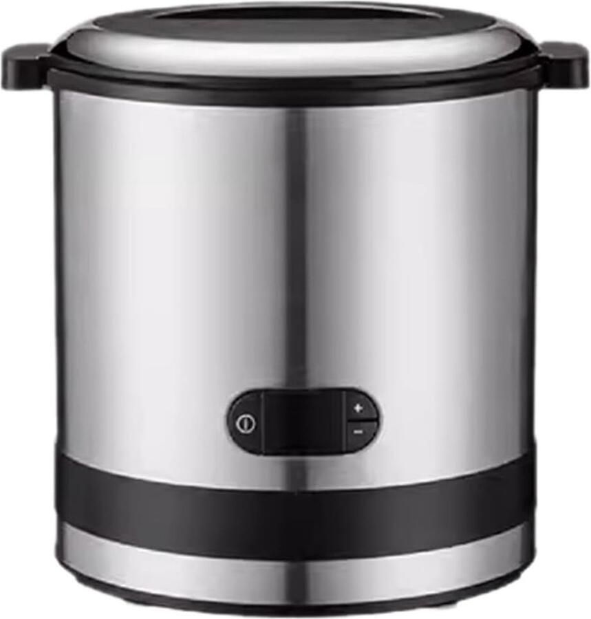 Kleine ijsmachine Dessert maker Zelfgemaakt ijs Automatisch dessert 300 ml capaciteit Zilverkleurig