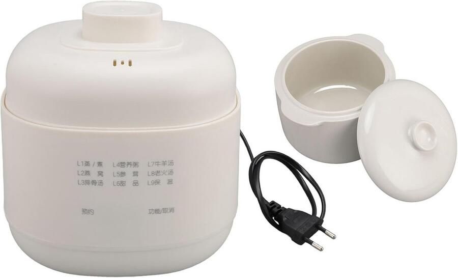 Kleine Keramische Soepmaker met Warmhoudfunctie en Timer 1 Liter