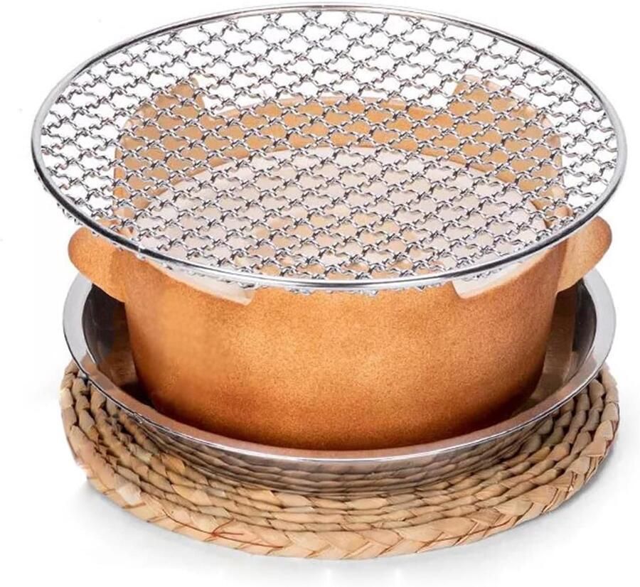 Kleine Klei Oven Barbecue Fornuis Buiten Koken Hoge Temperatuur Bestendig 20 x 12 cm Bruin